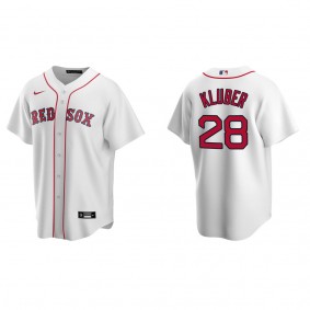 Corey Kluber Men's Boston Red Sox Nike White Home Replica Jersey