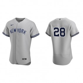 Corey Kluber Men's New York Yankees Aaron Judge Nike Gray Road Authentic Jersey