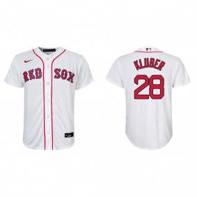 Corey Kluber Youth Boston Red Sox Nike White Home Replica Jersey