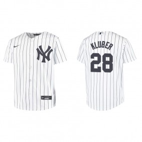 Corey Kluber Youth New York Yankees Nike White Home Replica Jersey