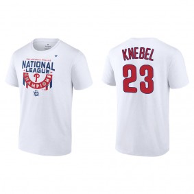 Corey Knebel Philadelphia Phillies White 2022 National League Champions Locker Room T-Shirt