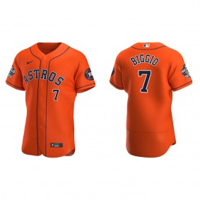 Craig Biggio Houston Astros Orange 2022 World Series Alternate Authentic Jersey