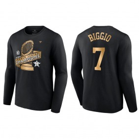Craig Biggio Houston Astros Black 2022 World Series Champions Parade T-Shirt