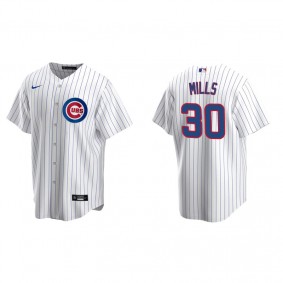 Men's Chicago Cubs Alec Mills White Replica Home Jersey