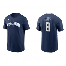 Men's Chicago Cubs Ian Happ Navy 2021 City Connect T-Shirt