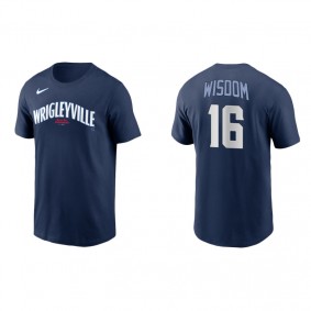 Men's Chicago Cubs Patrick Wisdom Navy 2021 City Connect T-Shirt