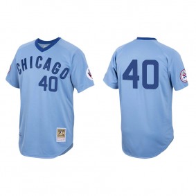 Men's Chicago Cubs Willson Contreras Light Blue Authentic 1976 Cooperstown Jersey