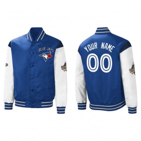 Custom Toronto Blue Jays Royal 2x World Series Champions Complete Game Full-Snap Jacket