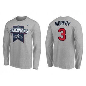 Dale Murphy Atlanta Braves Gray 2021 World Series Champions Locker Room Long Sleeve T-Shirt