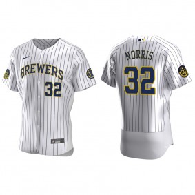Daniel Norris Men's Milwaukee Brewers Christian Yelich Nike White Home Authentic Jersey