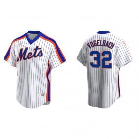 Men's New York Mets Daniel Vogelbach White Cooperstown Collection Home Jersey