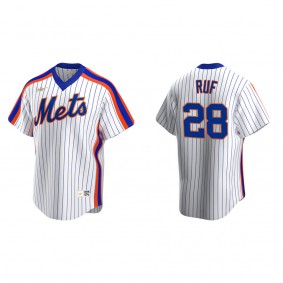 Mets Darin Ruf White Cooperstown Collection Home Jersey