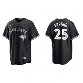 Daulton Varsho Toronto Blue Jays Nike Black White Replica Jersey