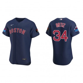 David Ortiz Boston Red Sox Navy 2022 Little League Classic Authentic Jersey