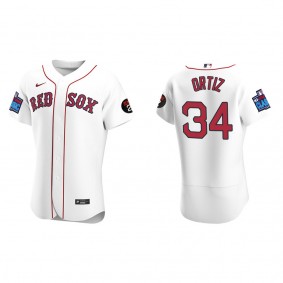 David Ortiz Boston Red Sox White 2022 Little League Classic Authentic Jersey