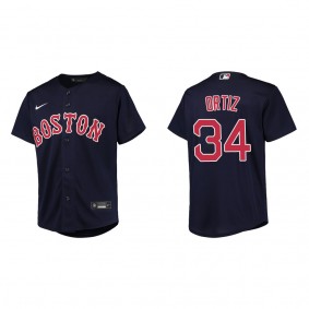 David Ortiz Youth Boston Red Sox Navy Replica Jersey