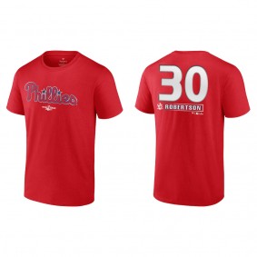 David Robertson Philadelphia Phillies Red 2022 World Series T-Shirt