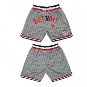 Detroit Stars Rings & Crwns Replica Mesh Shorts Gray