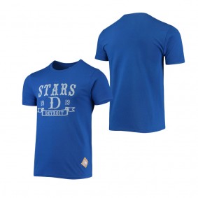 Detroit Stars Stitches Negro League Wordmark T-Shirt Royal