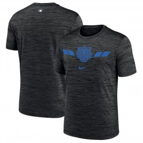 Men's Detroit Tigers Black 2024 City Connect Authentic Collection Practice Velocity Performance T-Shirt
