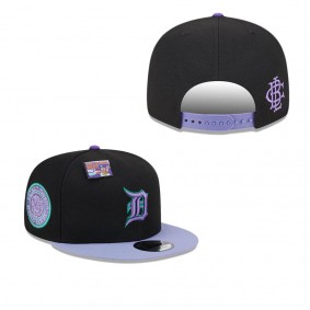 Men's Detroit Tigers Black Purple Grape Big League Chew Flavor Pack 9FIFTY Snapback Hat