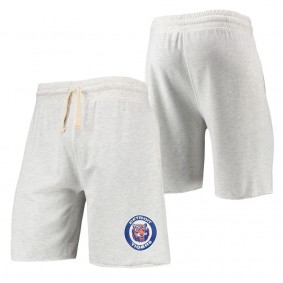 Detroit Tigers Concepts Sport Oatmeal Mainstream Logo Terry Shorts