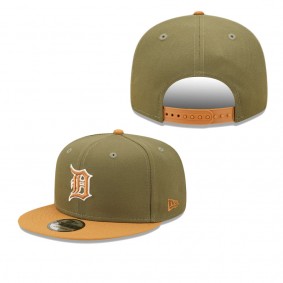 Men's Detroit Tigers Green Brown Color Pack Two-Tone 9FIFTY Snapback Hat