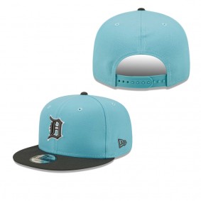 Men's Detroit Tigers Light Blue Charcoal Color Pack Two-Tone 9FIFTY Snapback Hat