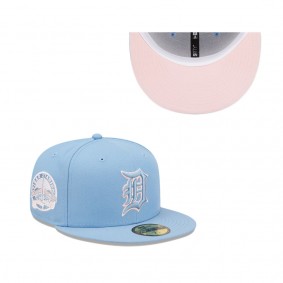 Detroit Tigers Light Blue Tiger Stadium Fitted Hat