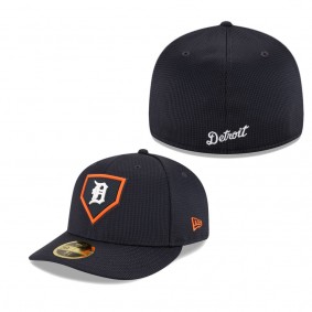 Detroit Tigers Navy Clubhouse Low Profile Fitted Hat