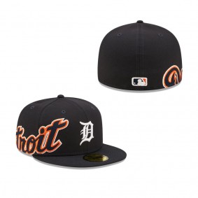 Men's Detroit Tigers Navy Sidesplit 59FIFTY Fitted Hat