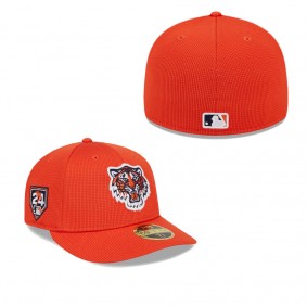 Men's Detroit Tigers Orange 2024 Spring Training Low Profile 59FIFTY Fitted Hat