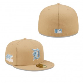 Men's Detroit Tigers Tan 1984 World Series Sky Blue Undervisor 59FIFTY Fitted Hat