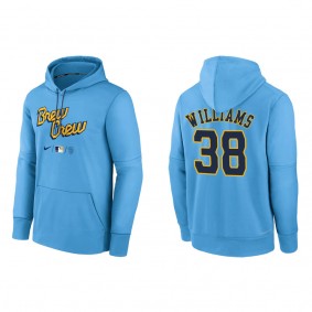 Devin Williams Brewers City Connect Authentic Therma Pullover Hoodie