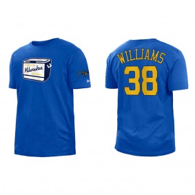 Devin Williams Brewers Royal City Connect T-Shirt