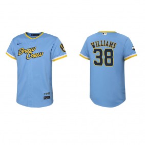 Devin Williams Youth Brewers City Connect Replica Jersey