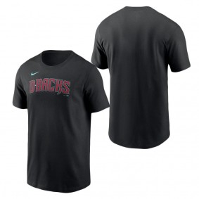 Men's Arizona Diamondbacks Black Wordmark T-Shirt