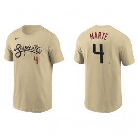 Men's Arizona Diamondbacks Ketel Marte Gold 2021 City Connect T-Shirt