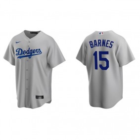 Men's Los Angeles Dodgers Austin Barnes Gray Replica Alternate Jersey