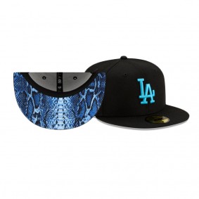 Men's Dodgers Summer Pop 5950 Black Fitted Hat