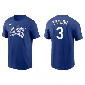Men's Los Angeles Dodgers Chris Taylor Royal 2021 City Connect Graphic T-Shirt
