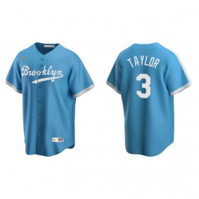 Men's Los Angeles Dodgers Chris Taylor Light Blue Cooperstown Collection Alternate Jersey