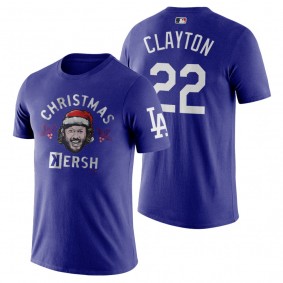 Dodgers Clayton Kershaw Royal Caricature T-Shirt