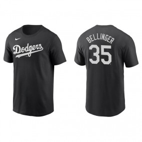 Men's Los Angeles Dodgers Cody Bellinger Black Name & Number Nike T-Shirt