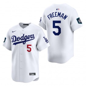 Men's Los Angeles Dodgers Freddie Freeman White 2024 MLB World Tour Seoul Series Home Limited Player Jersey