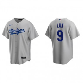 Men's Los Angeles Dodgers Gavin Lux Gray Replica Alternate Jersey