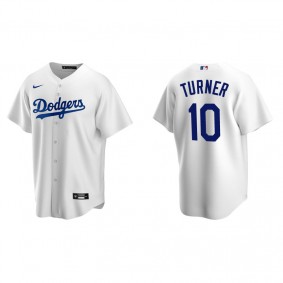 Men's Los Angeles Dodgers Justin Turner White Replica Home Jersey