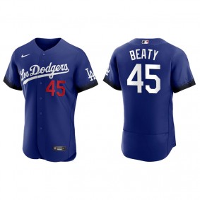 Men's Los Angeles Dodgers Matt Beaty Royal 2021 City Connect Authentic Jersey