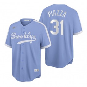 Mike Piazza Brooklyn Dodgers Light Purple Cooperstown Collection Baseball Jersey