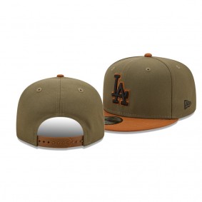 Los Angeles Dodgers Color Pack Olive Brown 2-Tone 9FIFTY Snapback Hat